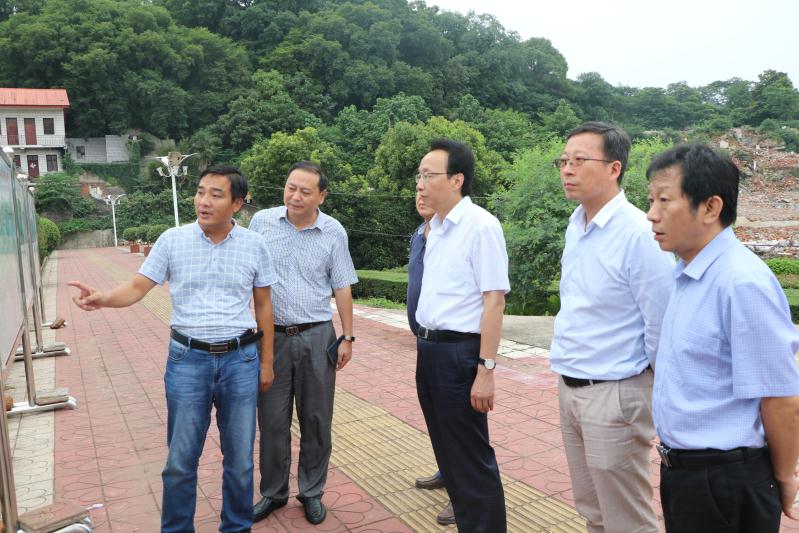 集团董事长兼总经理王叙宇陪同市委常委、庐山市委书记杨健调查5A景区创建工作